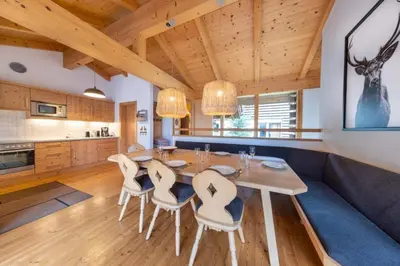 Küche/Küchenzeile in der Unterkunft Schöneben Chalet Edelhirsch