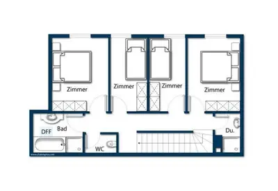Grundriss der Unterkunft Schöneben Chalet Anton