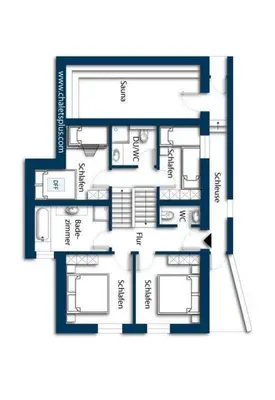 Grundriss der Unterkunft Schöneben Achental Hütte