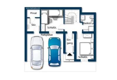 Grundriss der Unterkunft Schöneben Chalet Steinlinge