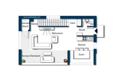 Grundriss der Unterkunft Schöneben Traumhütte