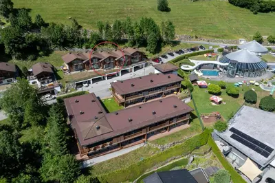 Der Swimmingpool an oder in der Nähe von Schöneben Haus Arnika