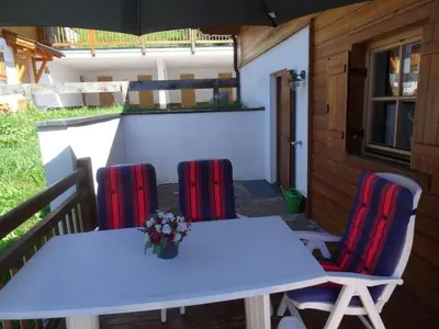 Ein Balkon oder eine Terrasse in der Unterkunft Schöneben Chalet Schöneck