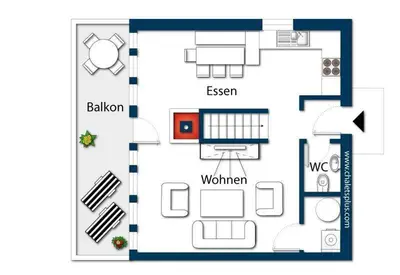Grundriss der Unterkunft Schöneben Haus Edelweiss