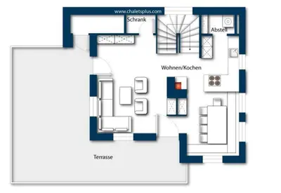 Grundriss der Unterkunft Schöneben Chalet Sonnenwende