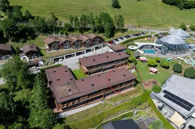 Der Swimmingpool an oder in der Nähe von Schöneben Haus Sonneck