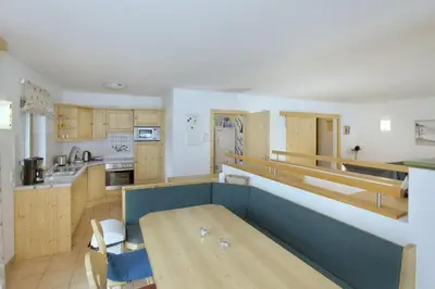 Küche/Küchenzeile in der Unterkunft Schöneben Haus Wikinge