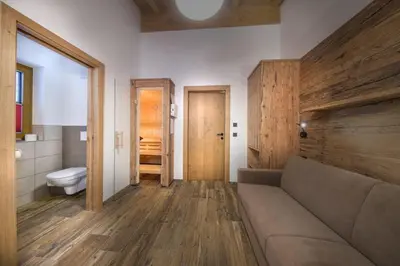 Ein Badezimmer in der Unterkunft Nationalpark Chalet Grosser Hexenkopf