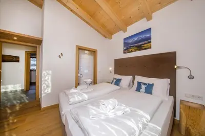 Ein Bett oder Betten in einem Zimmer der Unterkunft Nationalpark Chalet Rauhkopf