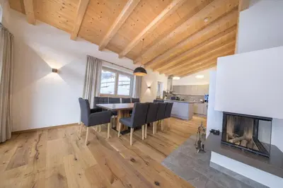 Küche/Küchenzeile in der Unterkunft Nationalpark Chalet Keeskogel