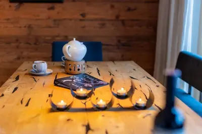 Kaffee-/Teezubehör in der Unterkunft Nationalpark Chalet Quirl