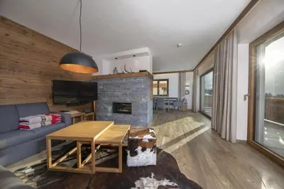 Küche/Küchenzeile in der Unterkunft Nationalpark Chalet Arventalspitze