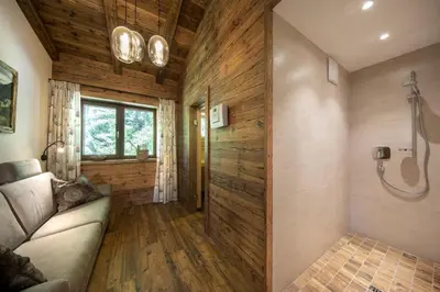Ein Badezimmer in der Unterkunft Nationalpark Chalet Reichenbergerspitze