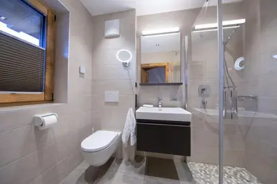 Ein Badezimmer in der Unterkunft Nationalpark Chalet Jagdhausspitze