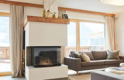 Ein Sitzbereich in der Unterkunft Nationalpark Chalet Gamsmutter