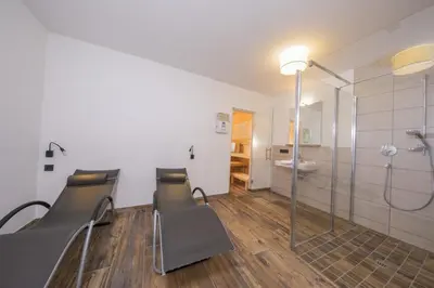 Ein Badezimmer in der Unterkunft Nationalpark Chalet Rainerhorn