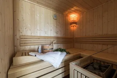 Ein Bett oder Betten in einem Zimmer der Unterkunft Nationalpark Chalet Weissspitze