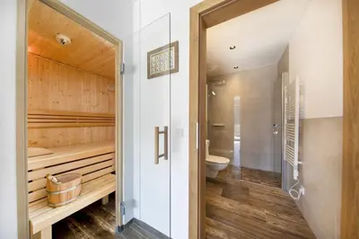 Ein Badezimmer in der Unterkunft Nationalpark Chalet Daberspitze