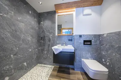 Ein Badezimmer in der Unterkunft Nationalpark Chalet Wildenkogel
