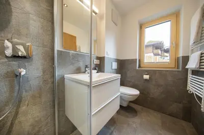 Ein Badezimmer in der Unterkunft Nationalpark Chalet Löffelspitze