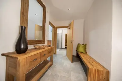 Ein Bett oder Betten in einem Zimmer der Unterkunft Nationalpark Chalet Löffelspitze