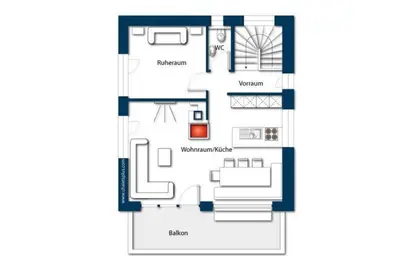 Grundriss der Unterkunft Nationalpark Chalet Kratzenberg