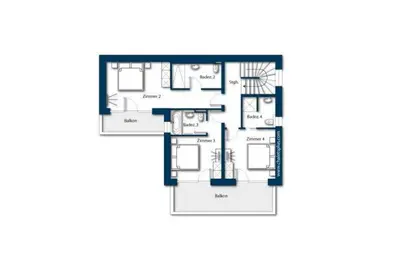 Grundriss der Unterkunft Nationalpark Chalet Bretterspitze