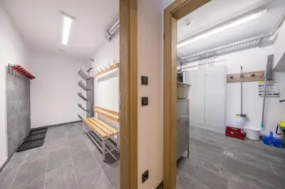 Küche/Küchenzeile in der Unterkunft Nationalpark Chalet Schwarze Wand