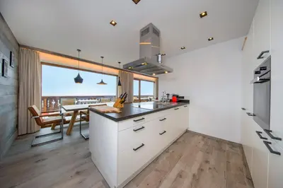 Küche/Küchenzeile in der Unterkunft Nationalpark Chalet Hoher Rosshuf