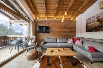 TV/Unterhaltungsangebot in der Unterkunft Nationalpark Chalet Säulspitze