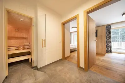 Ein Badezimmer in der Unterkunft Nationalpark Chalet Achkogel