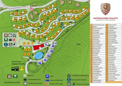 Ein Zertifikat, Auszeichnung, Logo oder anderes Dokument, das in der Unterkunft Nationalpark Chalet Larmkogel ausgestellt ist