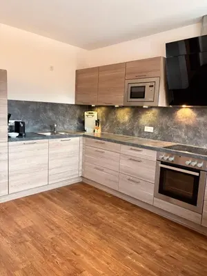 Küche/Küchenzeile in der Unterkunft Ferienwohnung