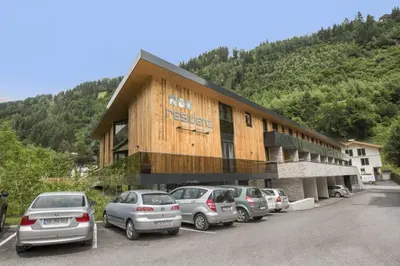 Ein allgemeiner Bergblick oder ein Berglick von der Ferienwohnung aus