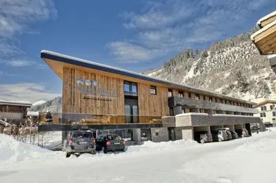Ein allgemeiner Bergblick oder ein Berglick von der Ferienwohnung aus