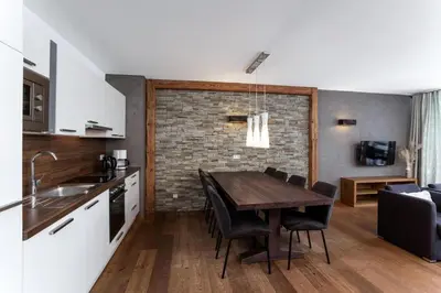Küche/Küchenzeile in der Unterkunft Residenz Wildkogelbahnen Top 4