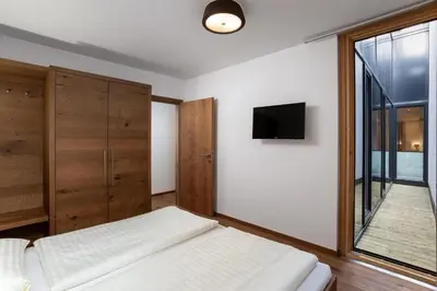 Ein Bett oder Betten in einem Zimmer der Unterkunft Residenz Wildkogelbahnen Top 4