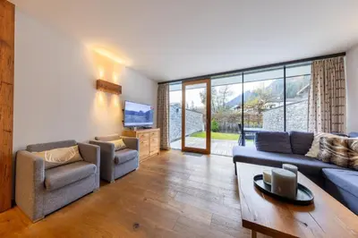Ein Sitzbereich in der Unterkunft Residenz Wildkogelbahnen Top 7