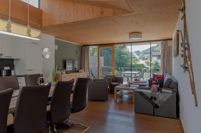 Ein Sitzbereich in der Unterkunft Residenz Wildkogelbahnen Top 12