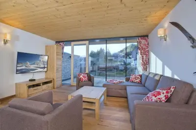 Ein Sitzbereich in der Unterkunft Residenz Wildkogelbahnen Top 15