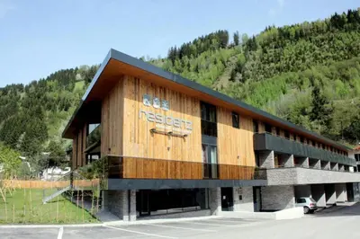 Ein allgemeiner Bergblick oder ein Berglick von der Ferienwohnung aus
