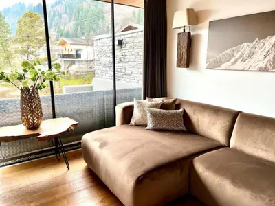 Ein Sitzbereich in der Unterkunft Residenz Wildkogelbahnen Top 17