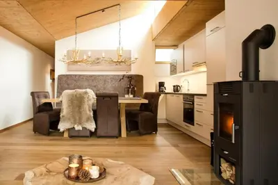 Küche/Küchenzeile in der Unterkunft Residenz Wildkogelbahnen Top 17