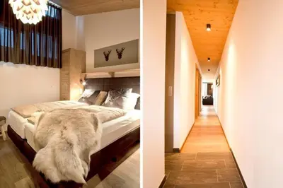 Ein Bett oder Betten in einem Zimmer der Unterkunft Residenz Wildkogelbahnen Top 17