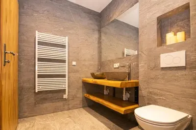 Ein Badezimmer in der Unterkunft Falkensteinalm Friends Top 1+2