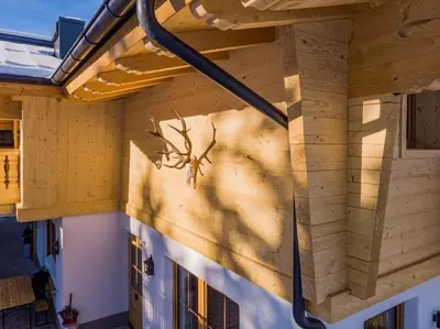 Ein Balkon oder eine Terrasse in der Unterkunft Falkensteinalm Friends Top 2+3