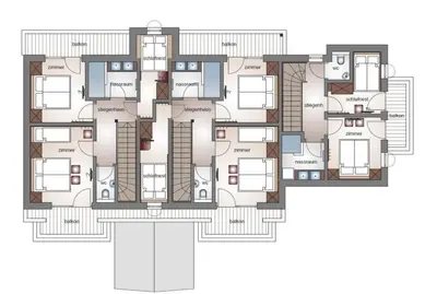 Grundriss der Unterkunft Falkensteinalm Big Family XL