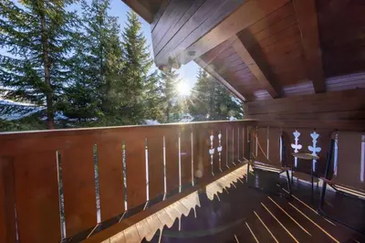 Ein Balkon oder eine Terrasse in der Unterkunft Haus Wildkarblick Top 6