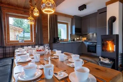 Küche/Küchenzeile in der Unterkunft Chalet Zillertal Arena 1