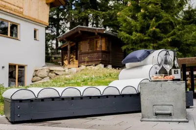 Ein Garten an der Unterkunft Chalet Zillertal Arena XL